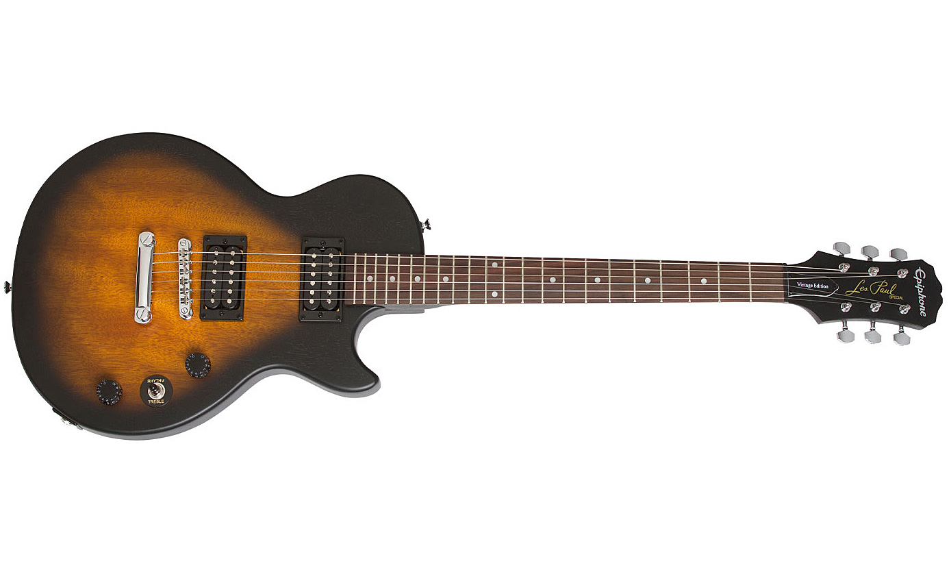 Epiphone Les Paul Special Ve 2016 - Vintage Worn Vintage Sunburst - Guitarra eléctrica de corte único. - Variation 1