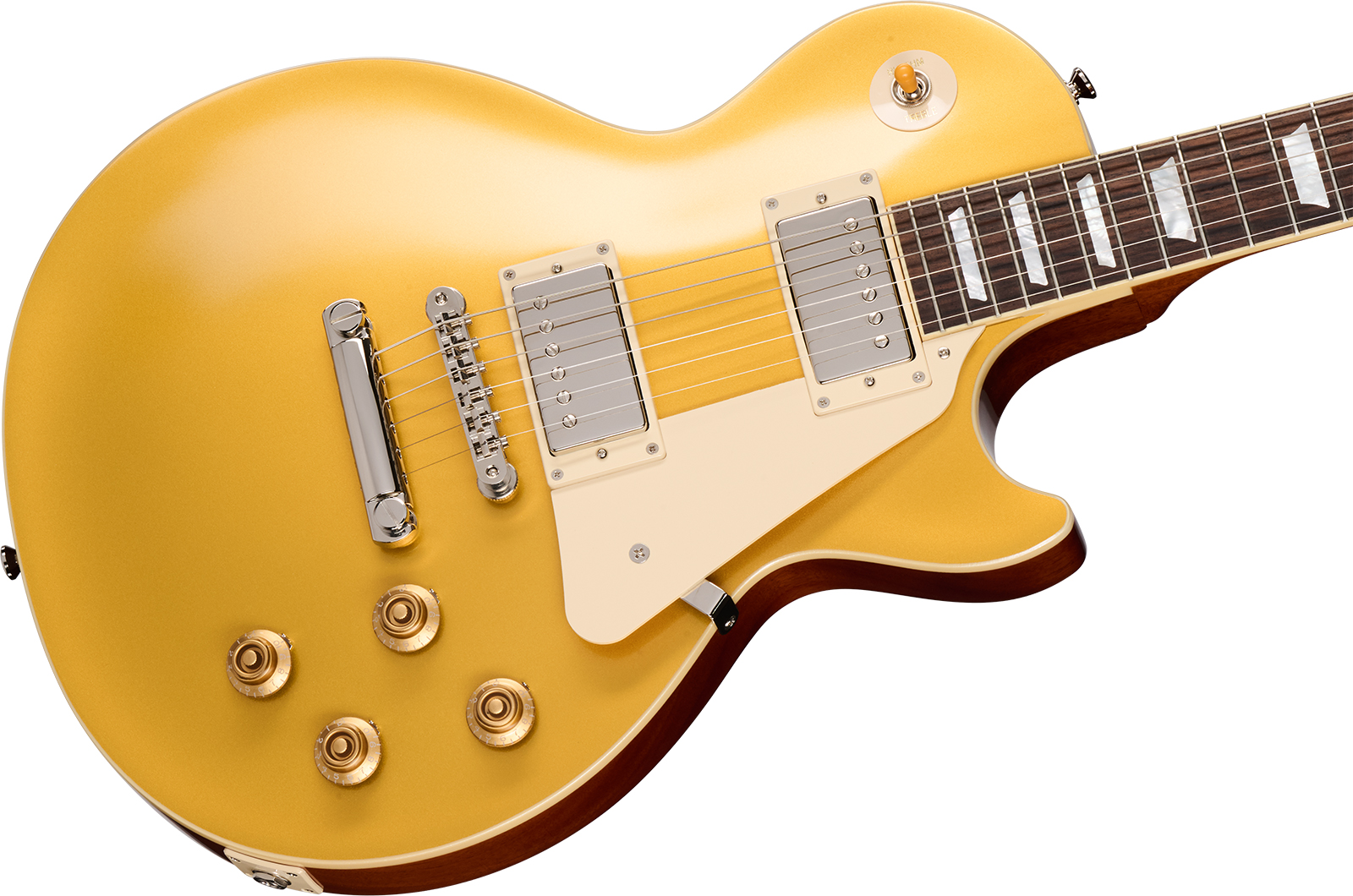 Epiphone Les Paul Standard 1957 Goldtop Reissue Ins.by.g.c 2h Gibson Ht Rw - Antique Gold - Guitarra eléctrica de corte único. - Variation 3