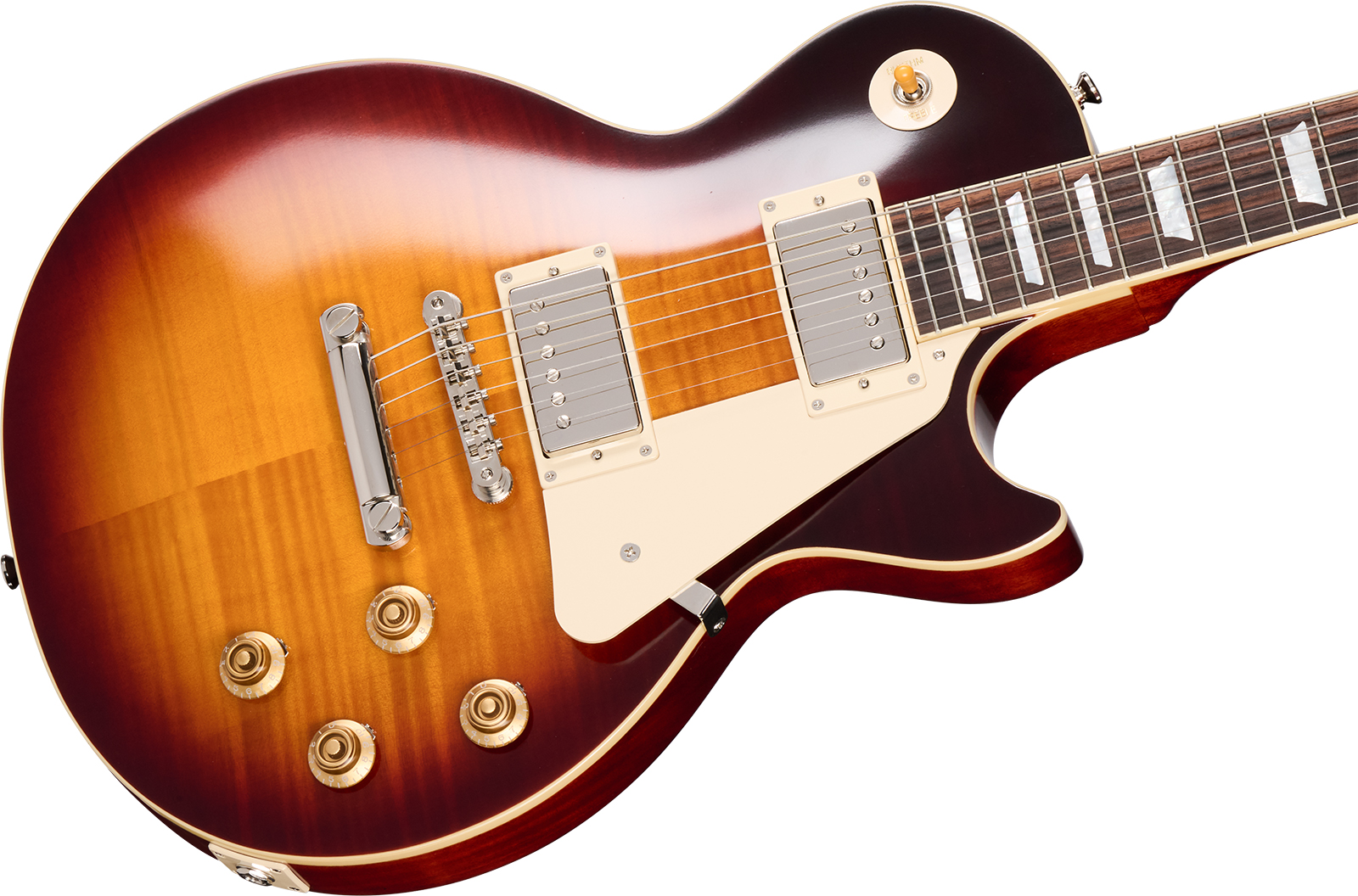 Epiphone Les Paul Standard 1959 Reissue I.b.g.c  2h Gibson Ht Rw - Washed Bourbon Burst - Guitarra eléctrica de corte único. - Variation 3