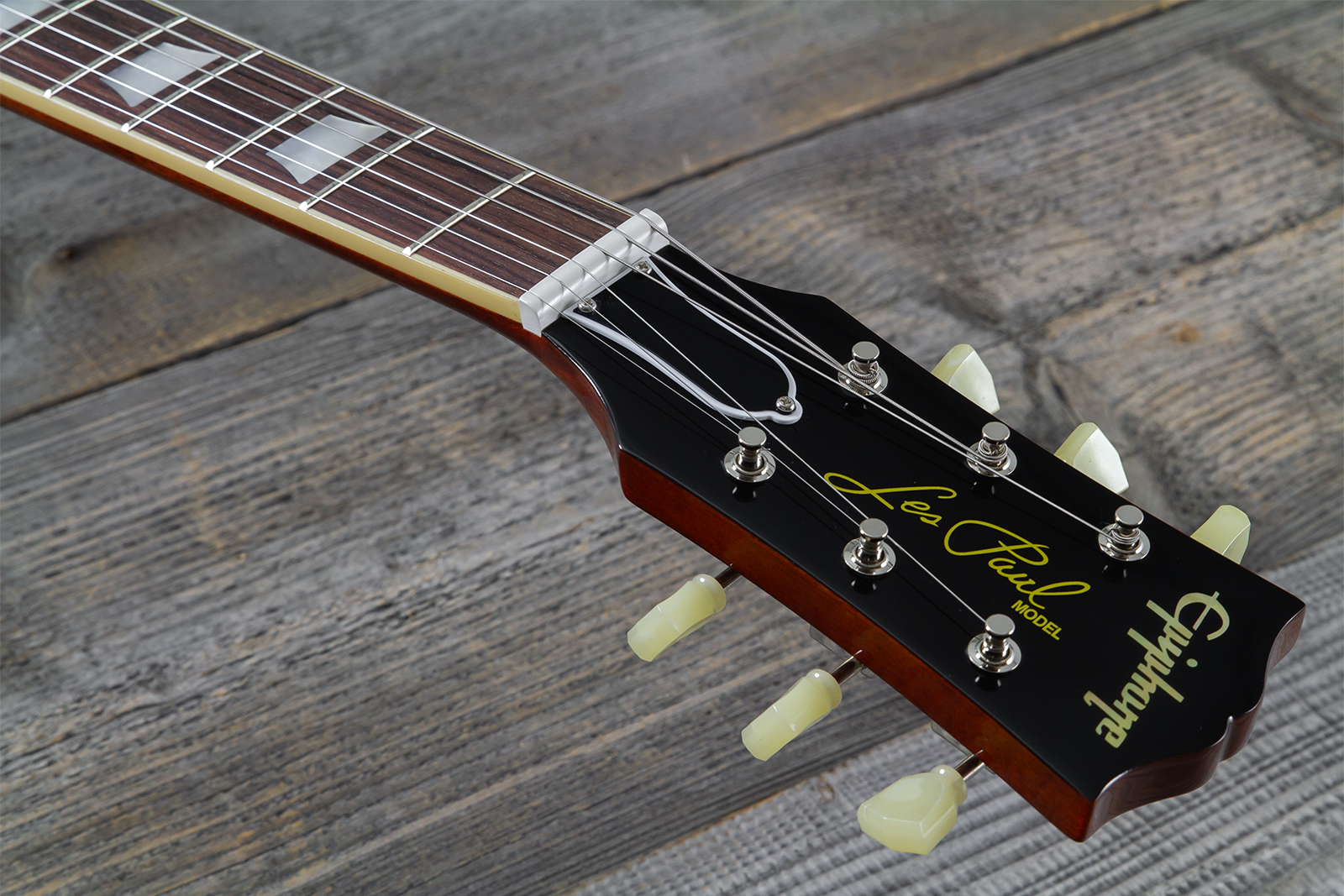 Epiphone Les Paul Standard 1959 Reissue Igc 2h Gibson Ht Rw - Lemon Burst - Guitarra eléctrica de corte único. - Variation 10