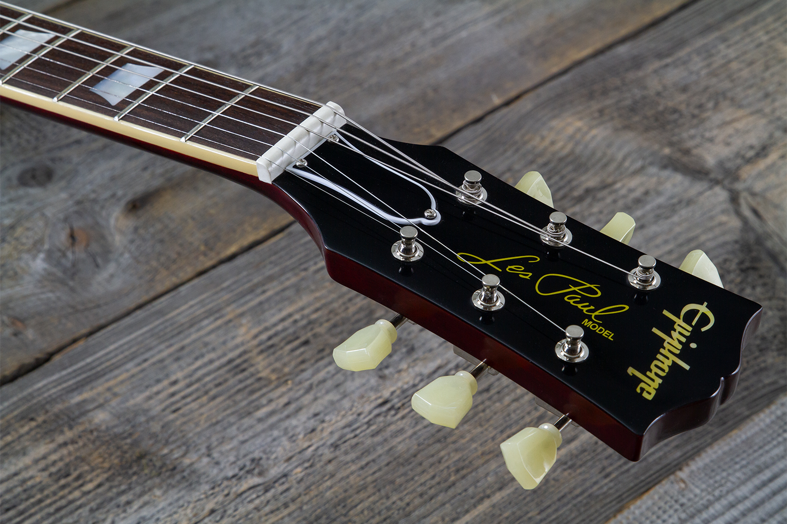 Epiphone Les Paul Standard 1959 Reissue Igc 2h Gibson Ht Rw - Sunburst Fade - Guitarra eléctrica de corte único. - Variation 6