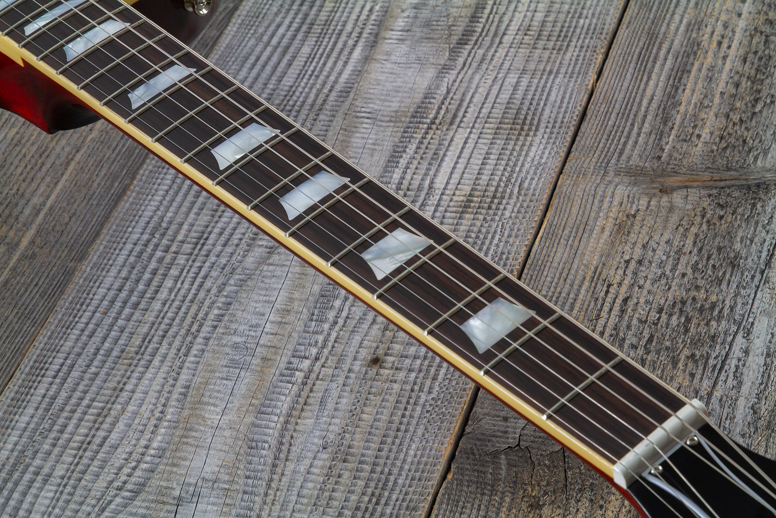 Epiphone Les Paul Standard 1960 Reissue Igc 2h Gibson Ht Rw - Tangerine Burst - Guitarra eléctrica de corte único. - Variation 11
