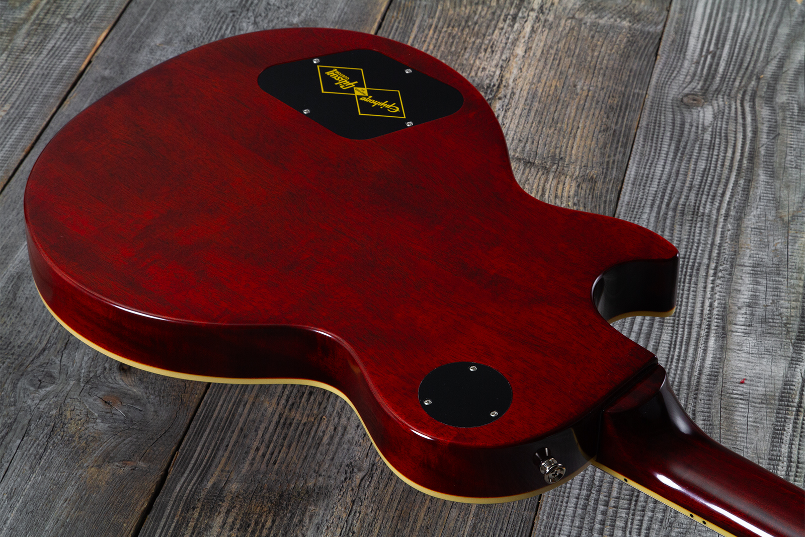 Epiphone Les Paul Standard 1960 Reissue Igc 2h Gibson Ht Rw - Tangerine Burst - Guitarra eléctrica de corte único. - Variation 13