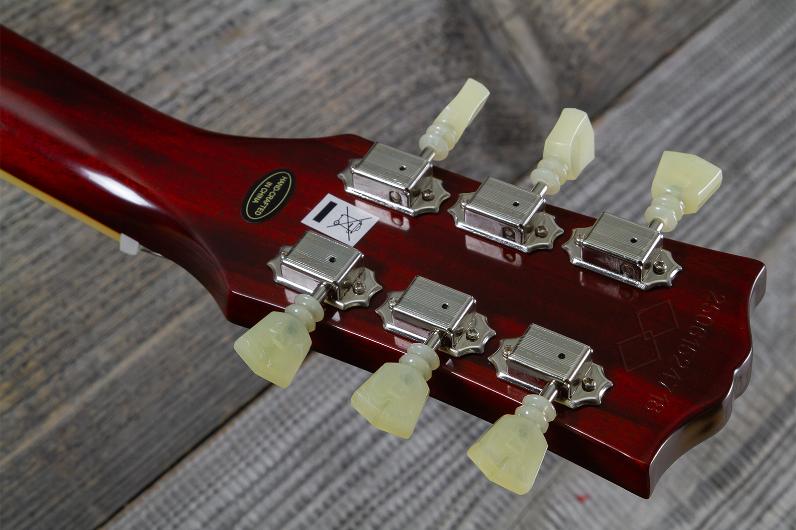 Epiphone Les Paul Standard 1960 Reissue Igc 2h Gibson Ht Rw - Tangerine Burst - Guitarra eléctrica de corte único. - Variation 14