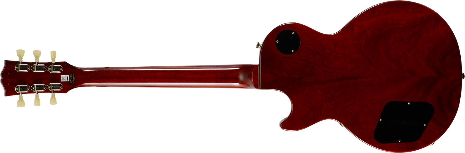 Epiphone Les Paul Standard 1960 Reissue Igc 2h Gibson Ht Rw - Washed Burgundy - Guitarra eléctrica de corte único. - Variation 1