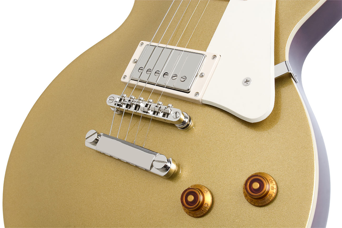 Epiphone Les Paul Standard Hh Ht Pf - Metallic Gold - Guitarra eléctrica de corte único. - Variation 2