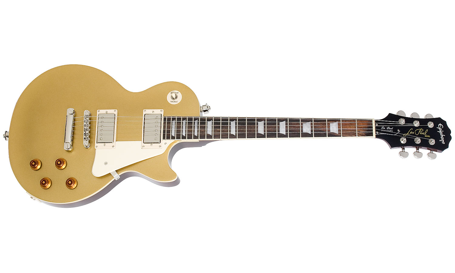 Epiphone Les Paul Standard Hh Ht Pf - Metallic Gold - Guitarra eléctrica de corte único. - Variation 1