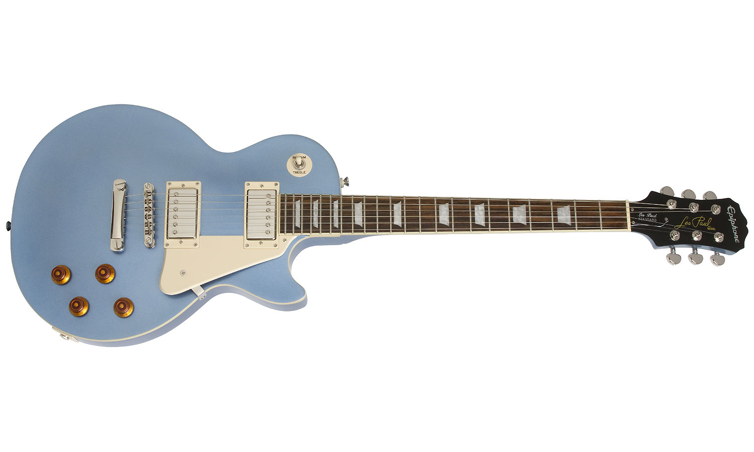 Epiphone Les Paul Standard Hh Ht Pf - Pelham Blue - Guitarra eléctrica de corte único. - Variation 1