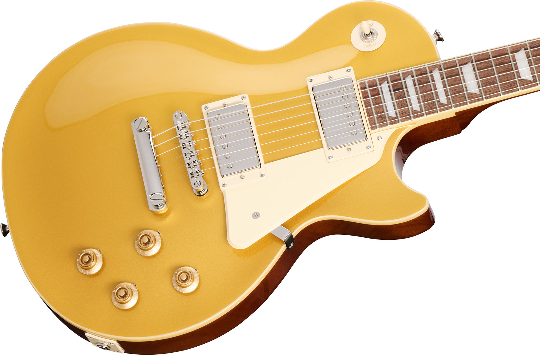 Epiphone Les Paul Standard 50s Insp. By Gibson 2h Ht Lau - Goldtop - Guitarra eléctrica de corte único. - Variation 3