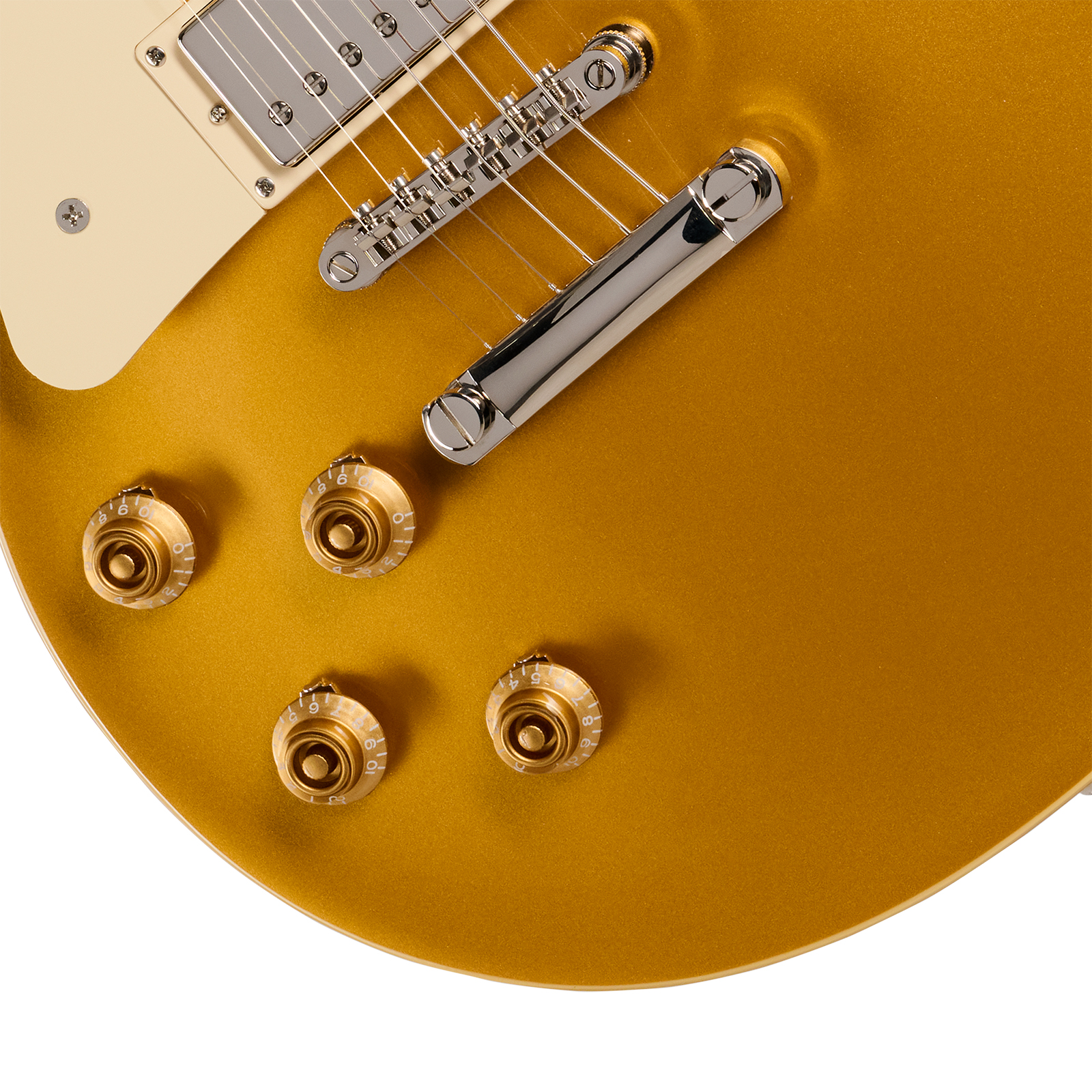 Epiphone Les Paul Standard 50s Lh Ibg Gaucher Original 2h Ht Rw - Goldtop - Guitarra eléctrica de corte único. - Variation 3