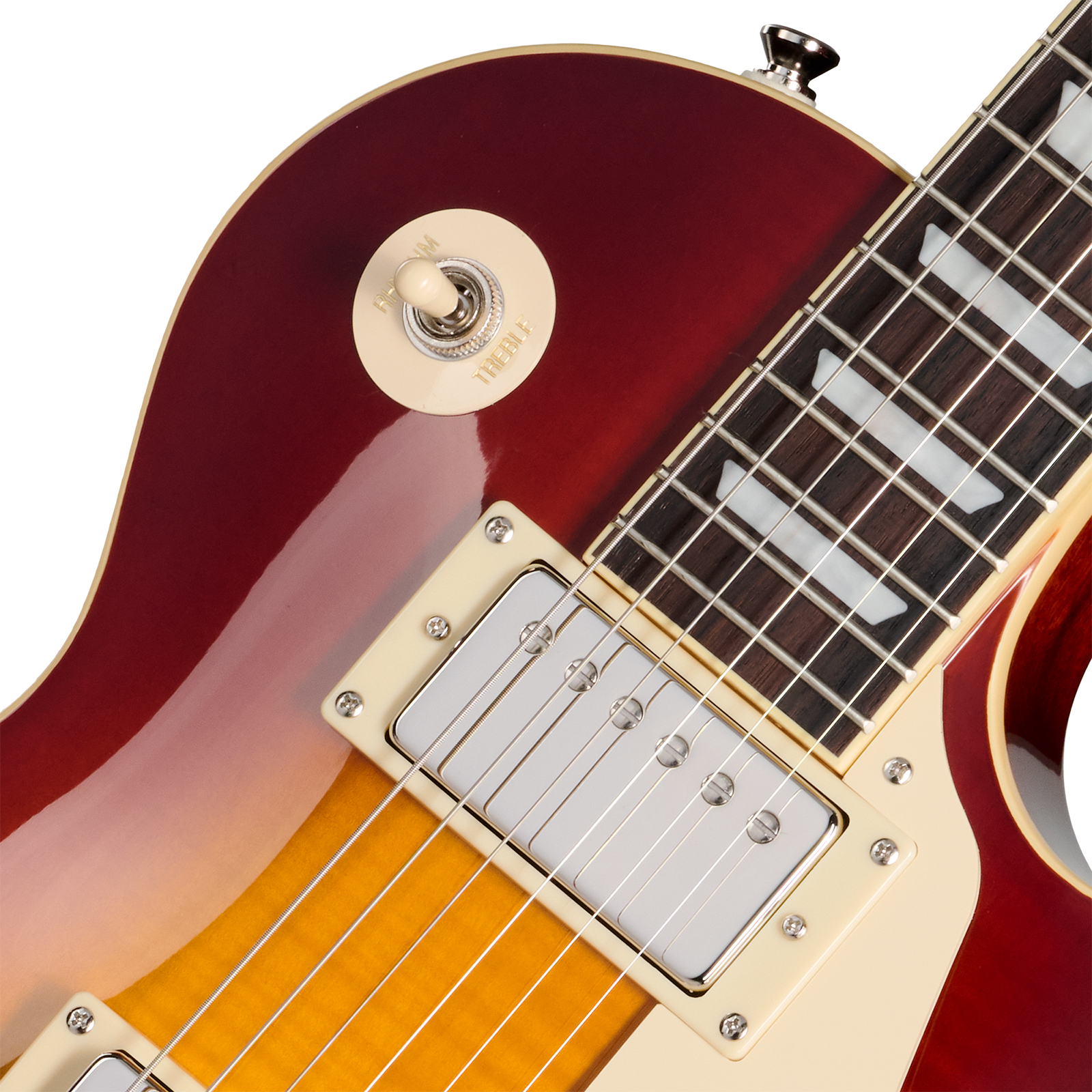 Epiphone Les Paul Standard 60s Figured Ibg Original 2h Ht Rw - Guitarra eléctrica de corte único. - Variation 2