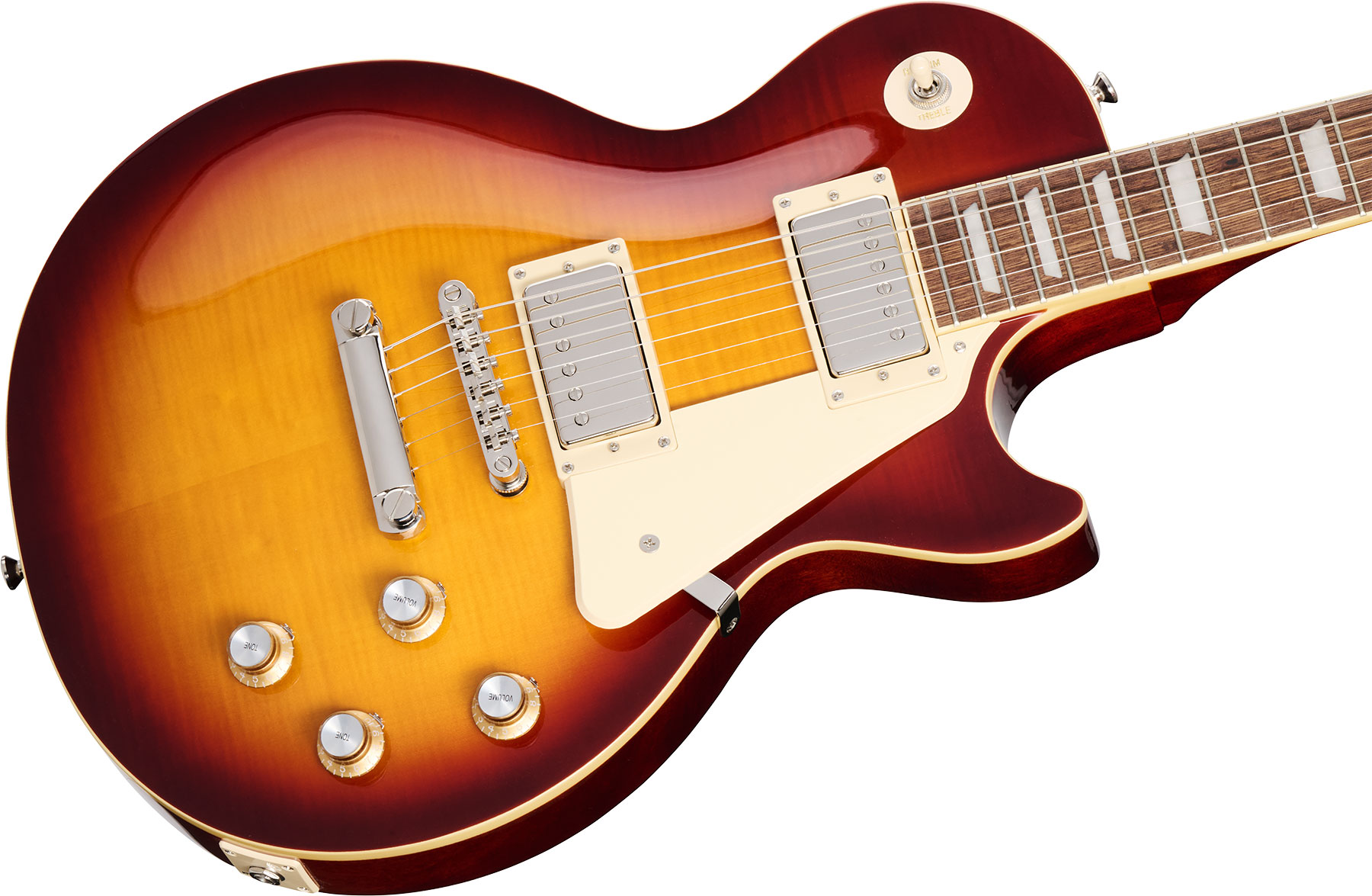 Epiphone Les Paul Standard 60s Figured Lh Insp. By Gibson Gaucher 2h Ht Lau - Iced Tea Burst - Guitarra eléctrica de corte único. - Variation 3