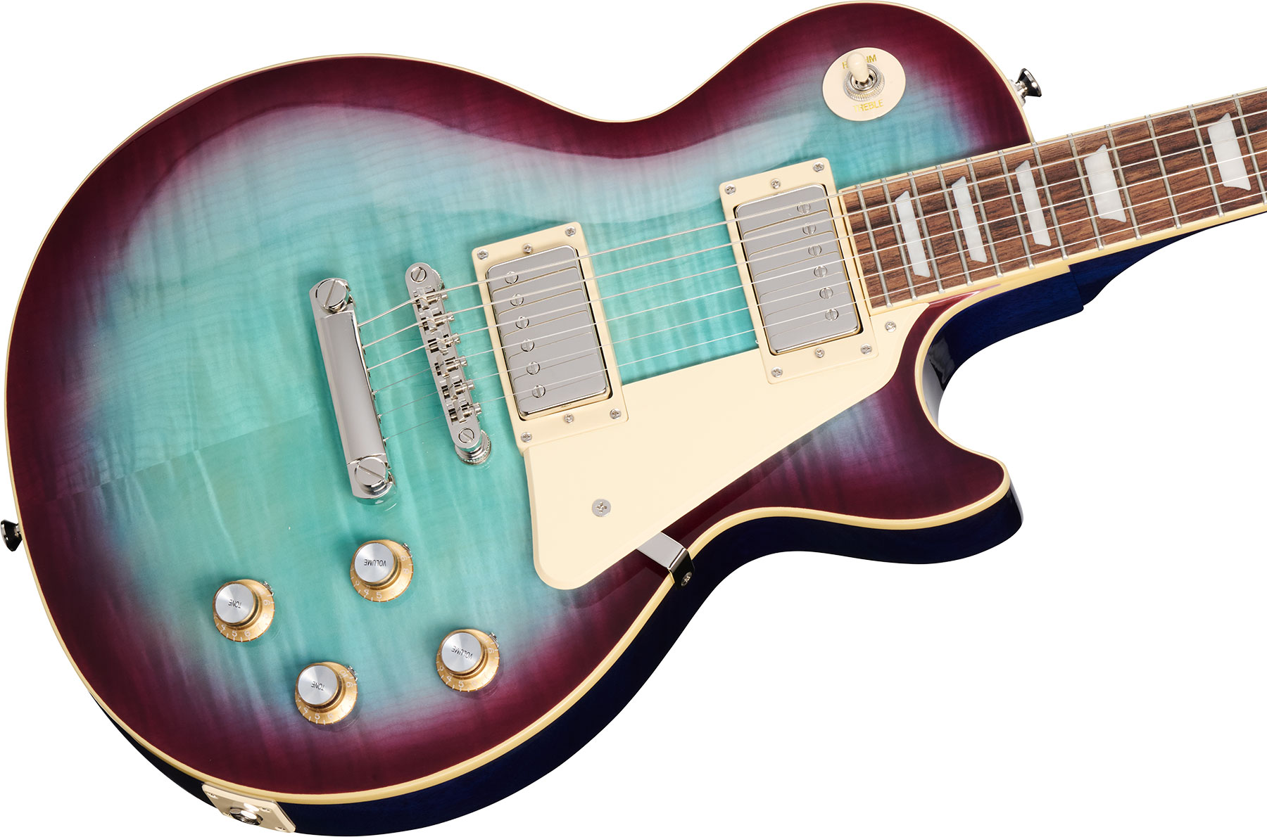 Epiphone Les Paul Standard 60s Figured Insp. By Gibson 2h Ht Lau - Blueberry Burst - Guitarra eléctrica de corte único. - Variation 3