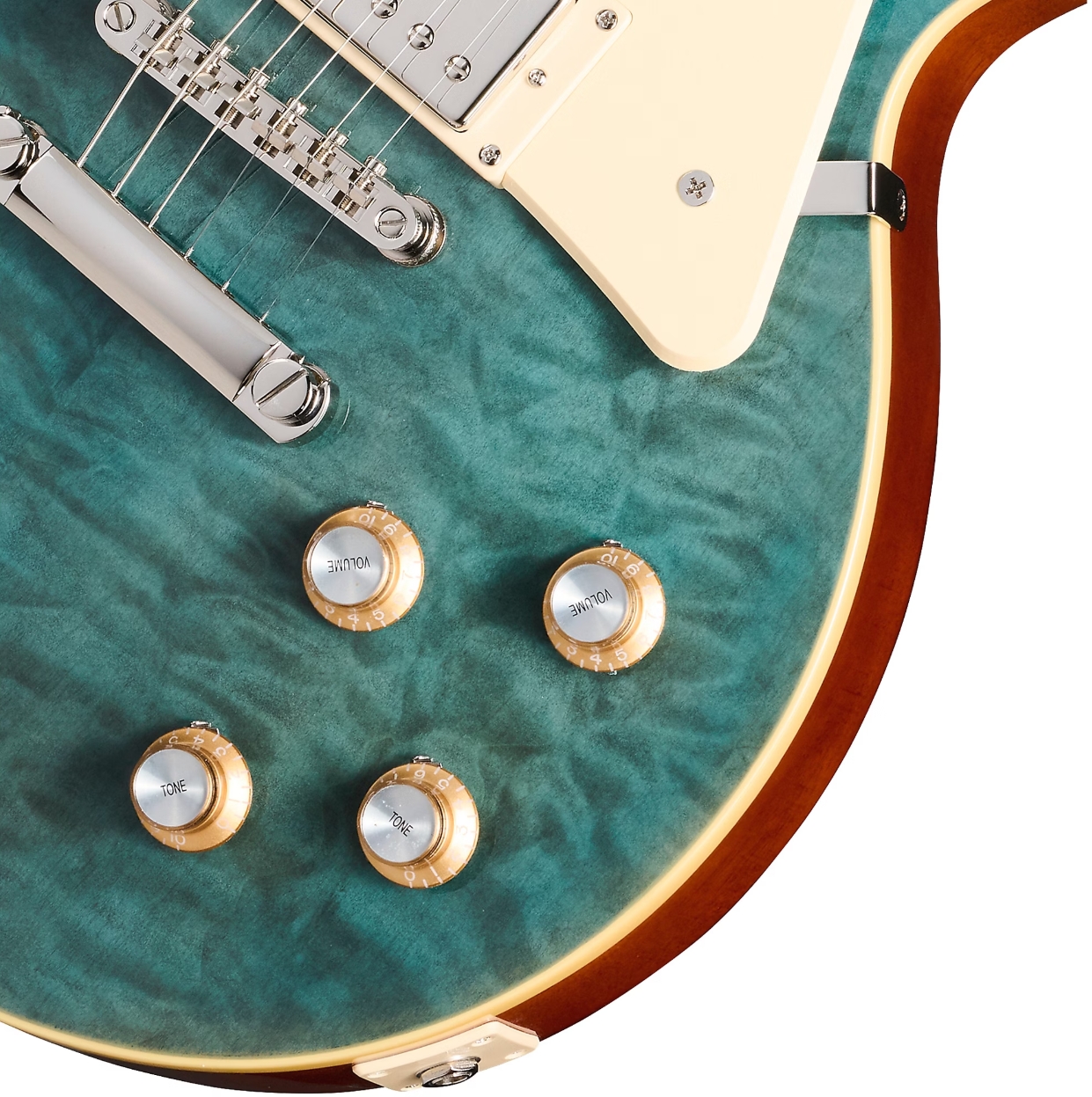 Epiphone Les Paul Standard 60s Quilt Top Ltd Ibg Original 2h Ht Lau - Translucent Blue - Guitarra eléctrica de corte único. - Variation 3