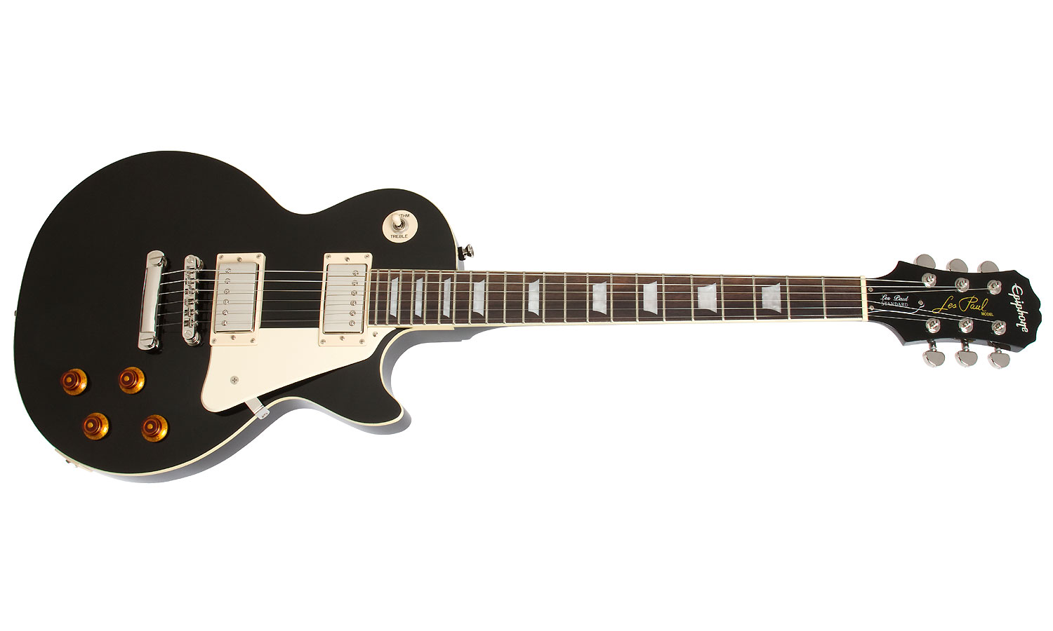 Epiphone Les Paul Standard 2018 Hh Ht Pf - Ebony - Guitarra eléctrica de corte único. - Variation 1
