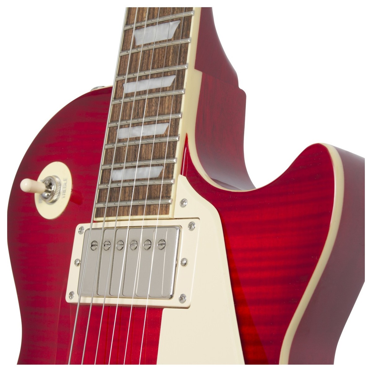 Epiphone Les Paul Standard Plus Top Pro Hh Ht Pf - Blood Orange - Guitarra eléctrica de corte único. - Variation 2