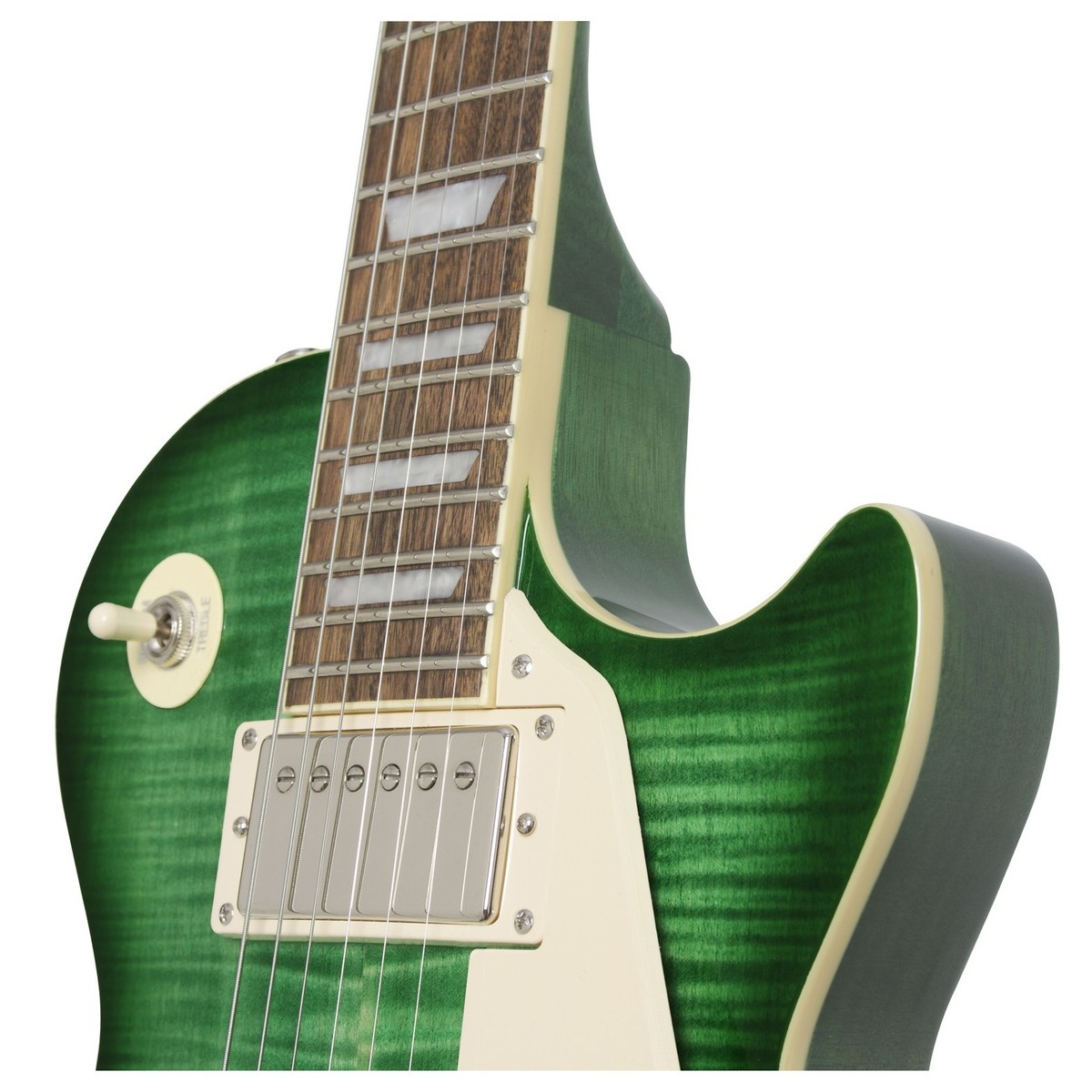 Epiphone Les Paul Standard Plus Top Pro 2018 Hh Ht Pf - Green Burst - Guitarra eléctrica de corte único. - Variation 2