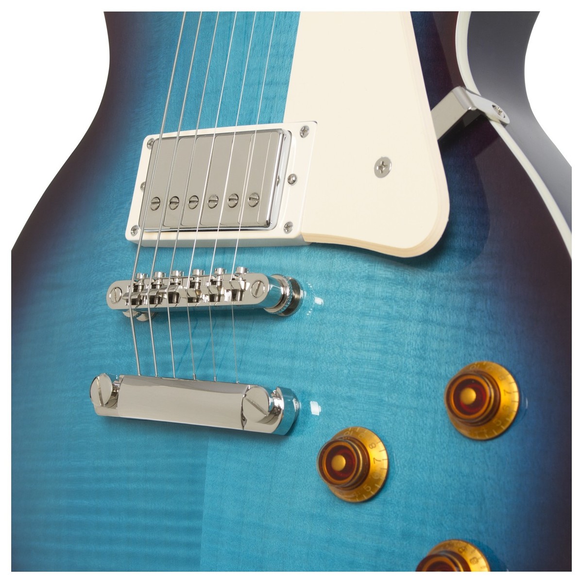 Epiphone Les Paul Standard Plus Top Pro Hh Ht Pf - Blueberry Burst - Guitarra eléctrica de corte único. - Variation 3