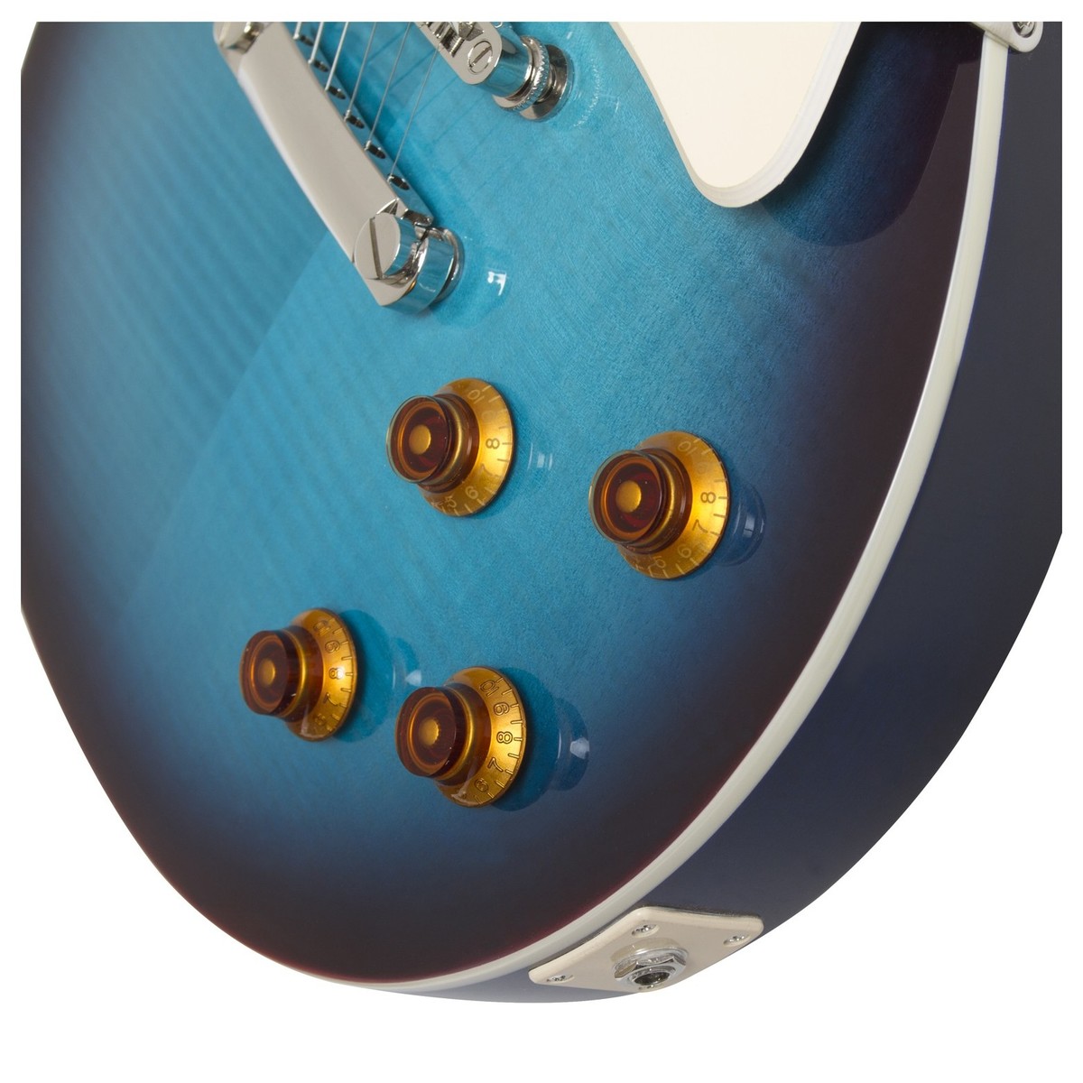 Epiphone Les Paul Standard Plus Top Pro Hh Ht Pf - Blueberry Burst - Guitarra eléctrica de corte único. - Variation 4