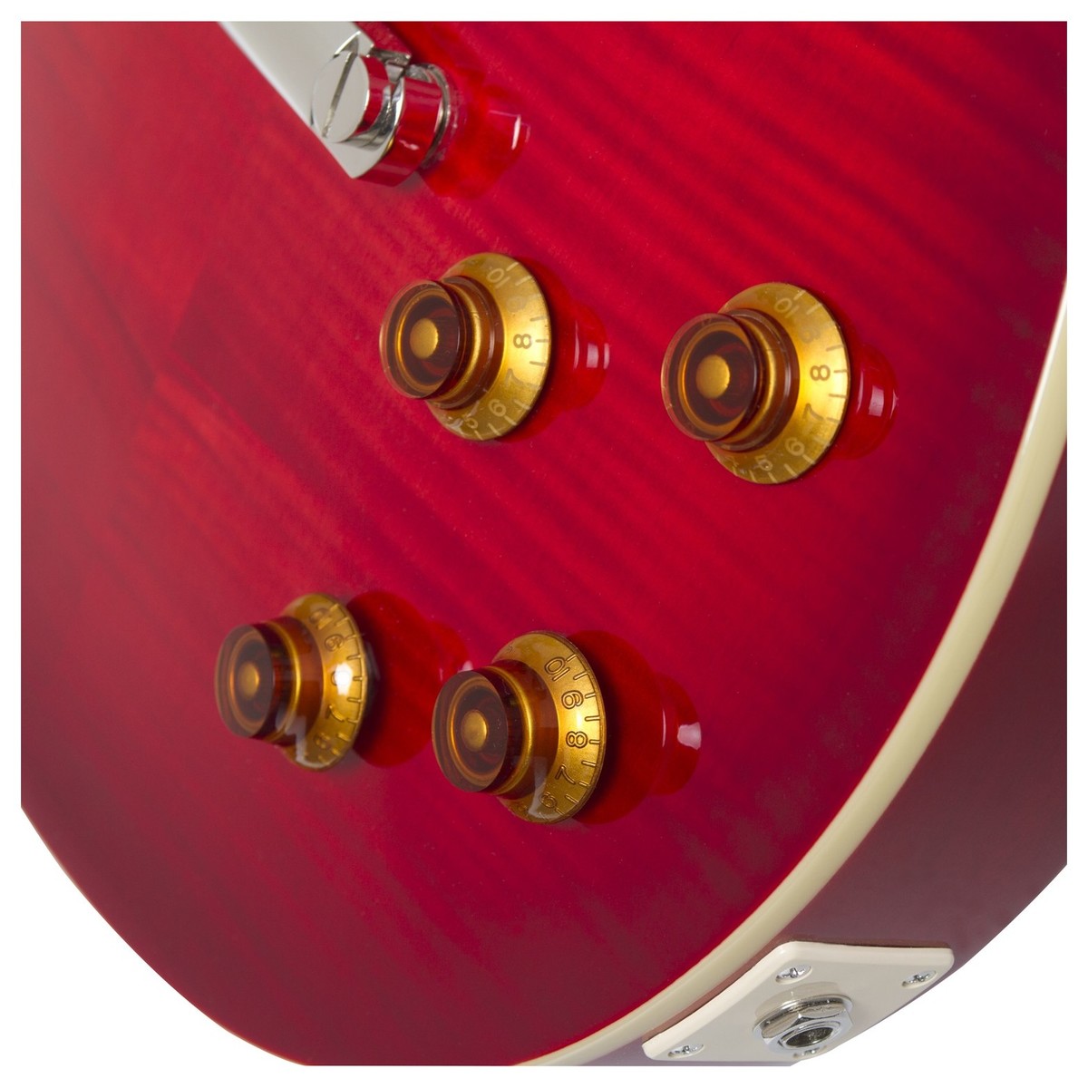 Epiphone Les Paul Standard Plus Top Pro Hh Ht Pf - Blood Orange - Guitarra eléctrica de corte único. - Variation 4