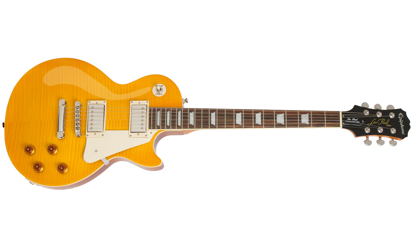 Epiphone Les Paul Standard Plus Top Pro Ltd Ch - Antique Natural - Guitarra eléctrica de corte único. - Variation 2