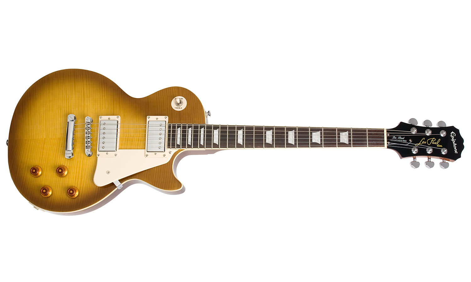 Epiphone Les Paul Standard Plus Top Pro Ch - Honey Burst - Guitarra eléctrica de corte único. - Variation 1