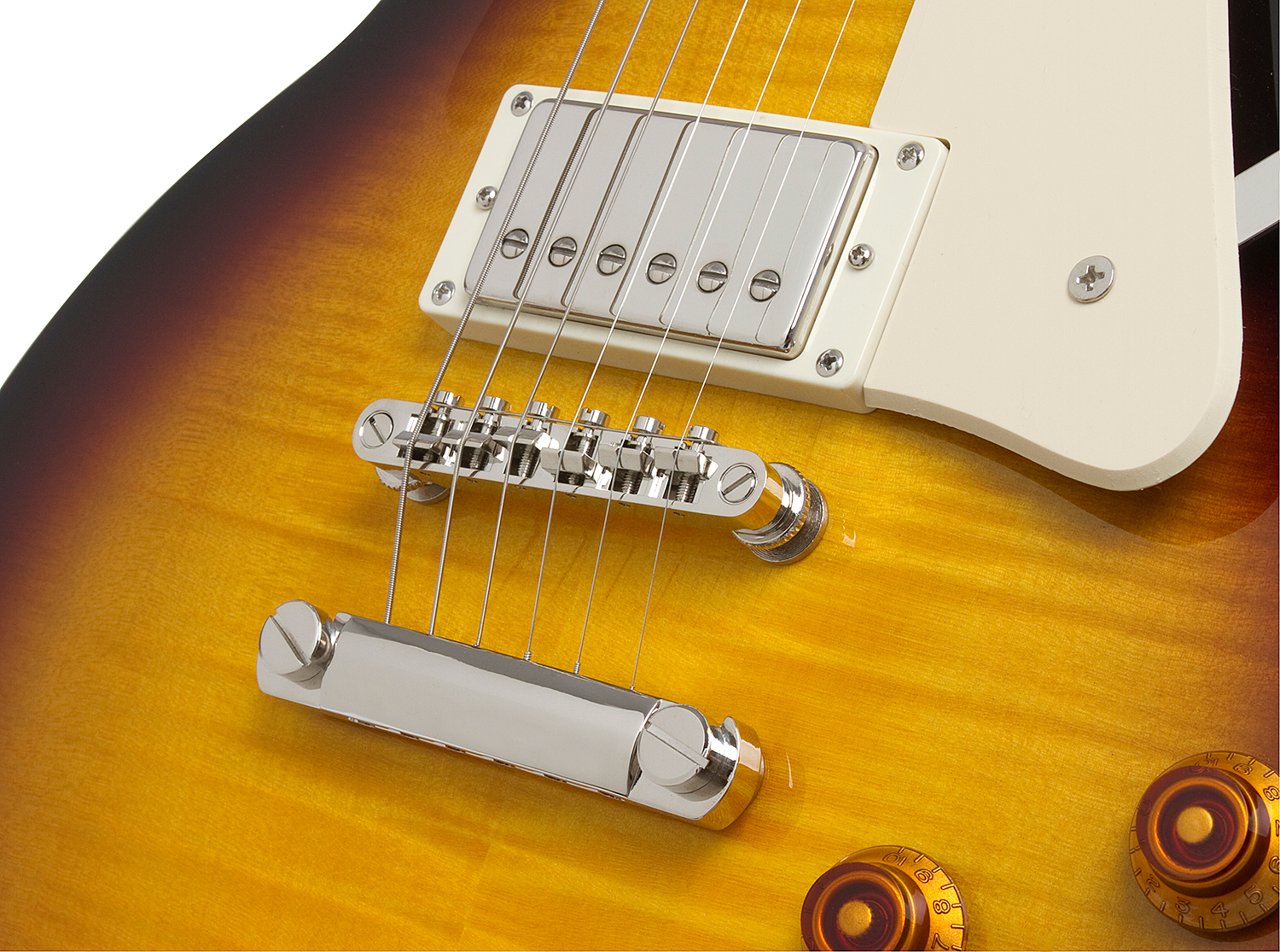 Epiphone Les Paul Standard Plus Top Pro Ch - Vintage Sunburst - Guitarra eléctrica de corte único. - Variation 3