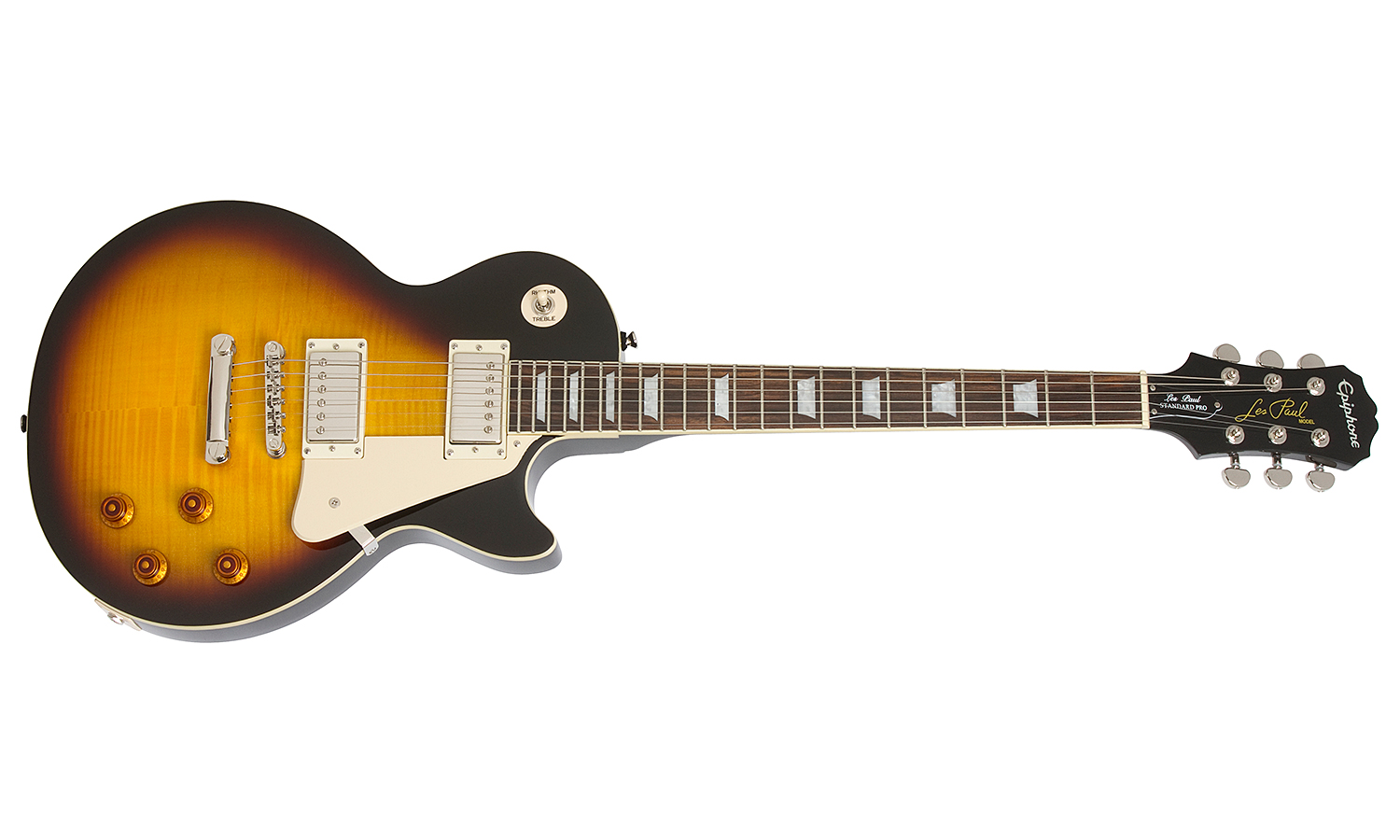 Epiphone Les Paul Standard Plus Top Pro Ch - Vintage Sunburst - Guitarra eléctrica de corte único. - Variation 1