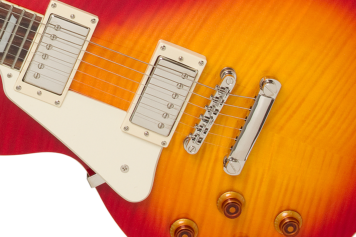 Epiphone Les Paul Standard Plus Top Pro Lh Gaucher Ch - Heritage Cherry Sunburst - Guitarra electrica para zurdos - Variation 3