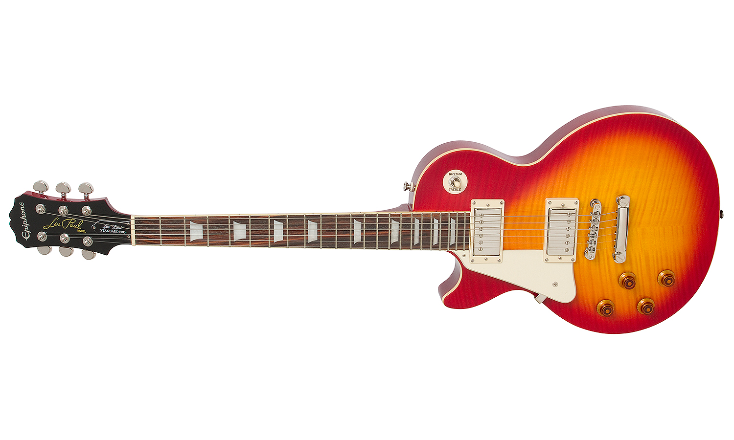 Epiphone Les Paul Standard Plus Top Pro Lh Gaucher Ch - Heritage Cherry Sunburst - Guitarra electrica para zurdos - Variation 1