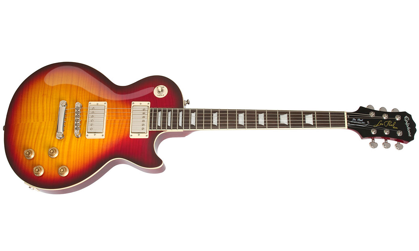 Epiphone Les Paul Standard Plus Top Pro Ltd Ch - Bourbon Burst - Guitarra eléctrica de corte único. - Variation 1