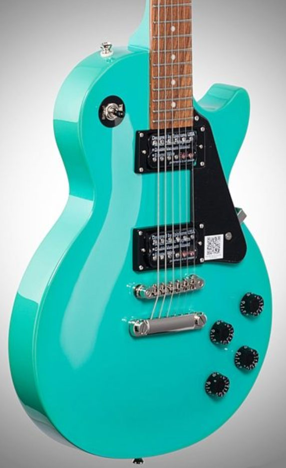 Epiphone Les Paul Studio Hh Ht Pf Ch - Turquoise - Guitarra eléctrica de corte único. - Variation 2