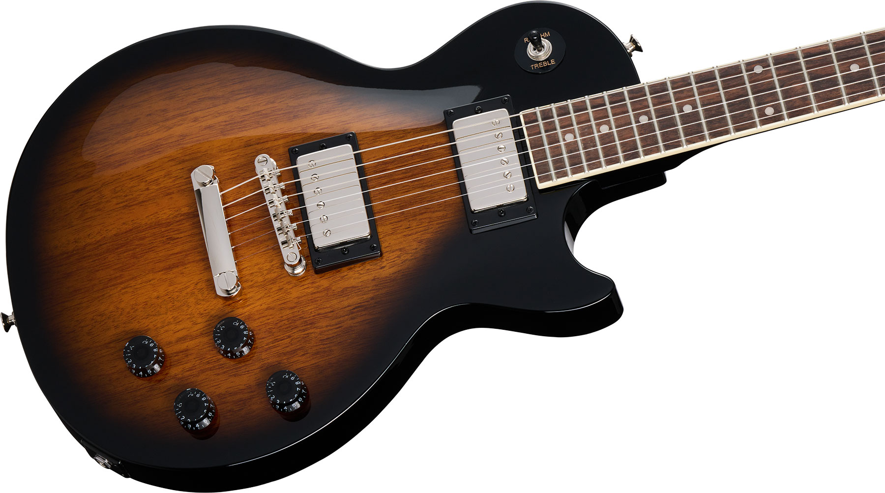 Epiphone Les Paul Tribute Inspired By / Modern 2h Ht Lau - Vintage Sunburst - Guitarra eléctrica de corte único. - Variation 3