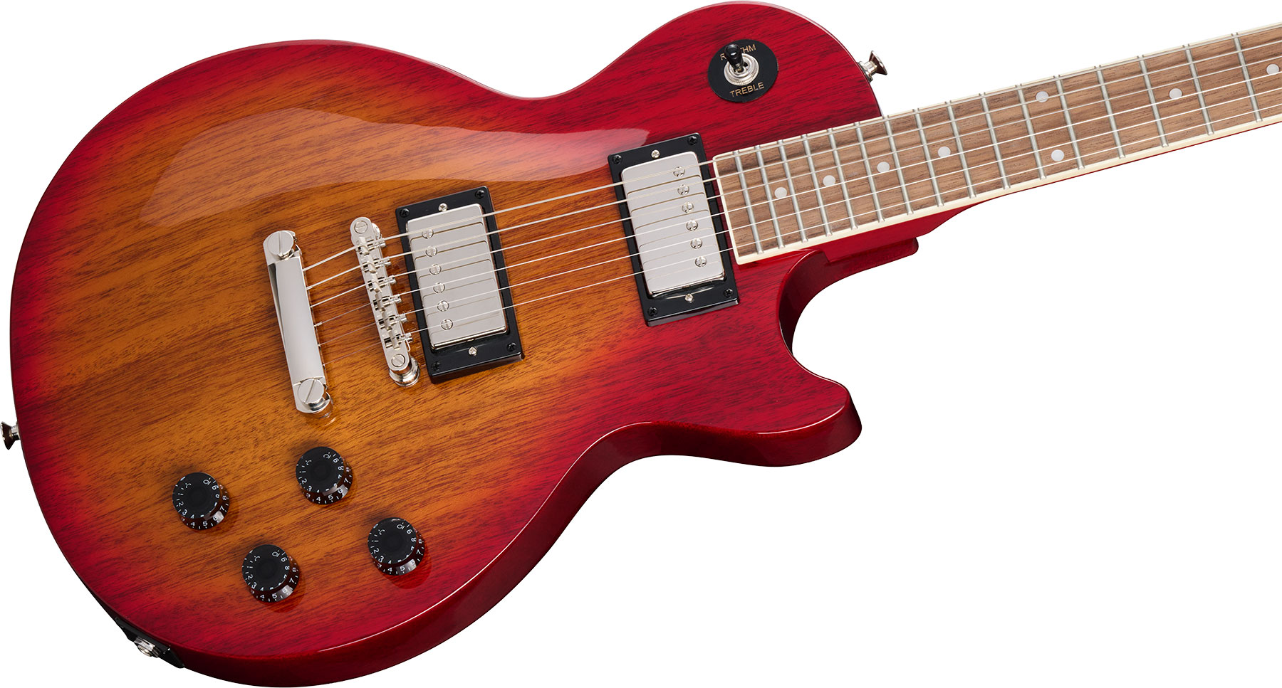 Epiphone Les Paul Tribute Inspired By / Modern 2h Ht Lau - Heritage Cherry Sunburst - Guitarra eléctrica de corte único. - Variation 3