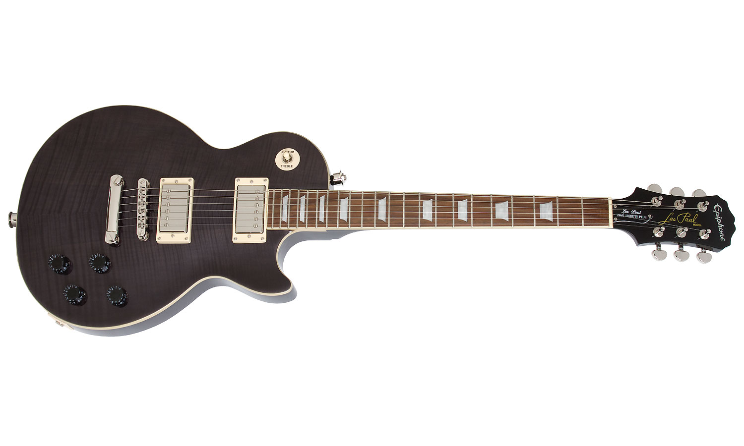 Epiphone Les Paul Tribute Plus Outfit Ch - Midnight Ebony - Guitarra eléctrica de corte único. - Variation 1