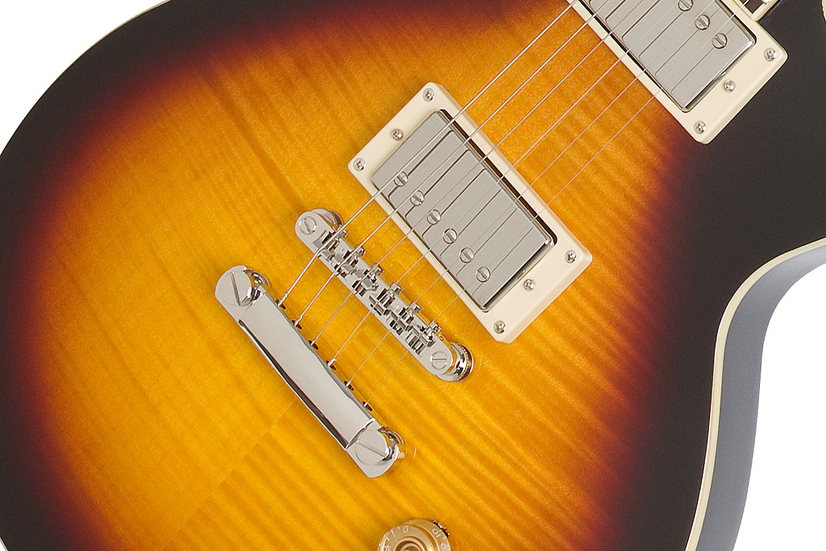 Epiphone Les Paul Tribute Plus Outfit Ch - Vintage Sunburst - Guitarra eléctrica de corte único. - Variation 3