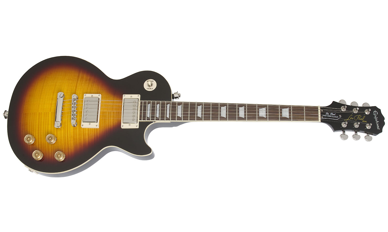 Epiphone Les Paul Tribute Plus Outfit Ch - Vintage Sunburst - Guitarra eléctrica de corte único. - Variation 1