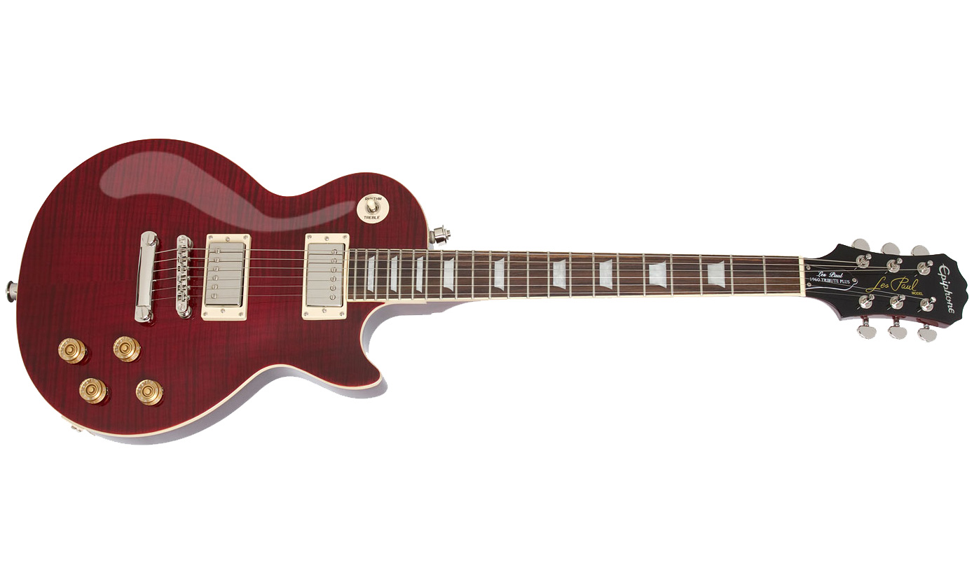 Epiphone Les Paul Tribute Plus Outfit Ch - Black Cherry - Guitarra eléctrica de corte único. - Variation 1