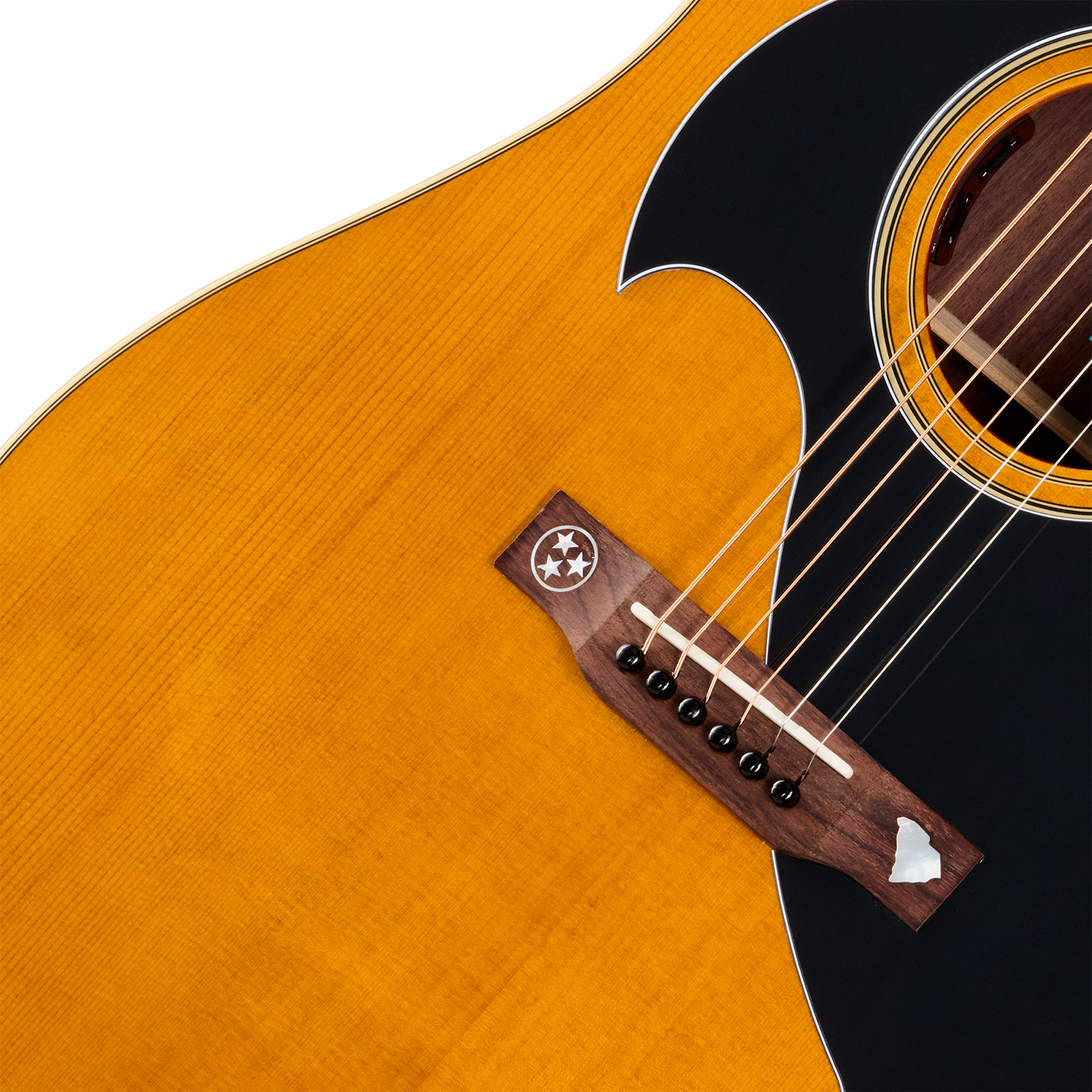 Epiphone Marcus King El Dorado Dreadnought Shsc Epicea Palissandre Rw - Antique Natural - Guitarra eléctrica semi caja - Variation 2