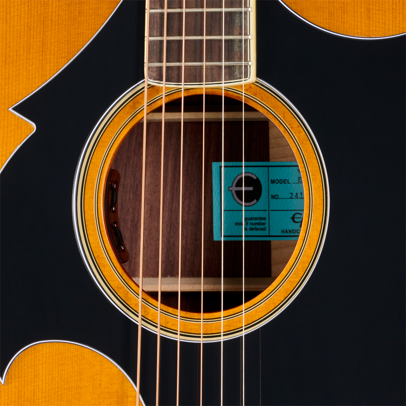 Epiphone Marcus King El Dorado Dreadnought Shsc Epicea Palissandre Rw - Antique Natural - Guitarra eléctrica semi caja - Variation 4
