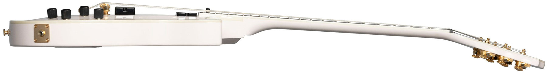 Epiphone Matt Heafy Les Paul Custom Origins 7c Lh Signature Gaucher 2h Fishman Fluence Ht Eb - Bone White - Guitarra electrica para zurdos - Variation