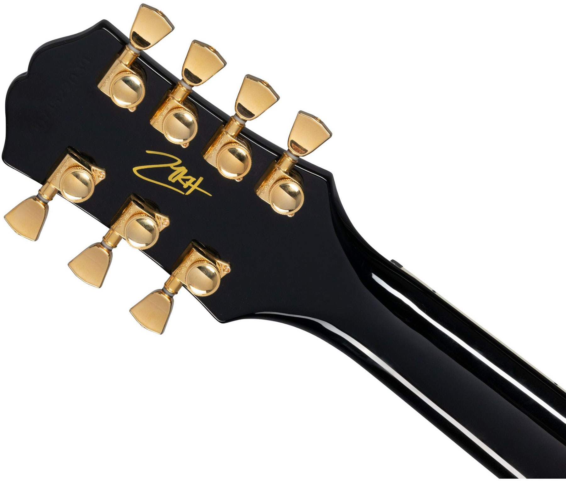 Epiphone Matt Heafy Les Paul Custom Origins 7c Gaucher Signature 2h Fishman Fluence Custom Ht Eb - Ebony - Guitarra electrica para zurdos - Variation 