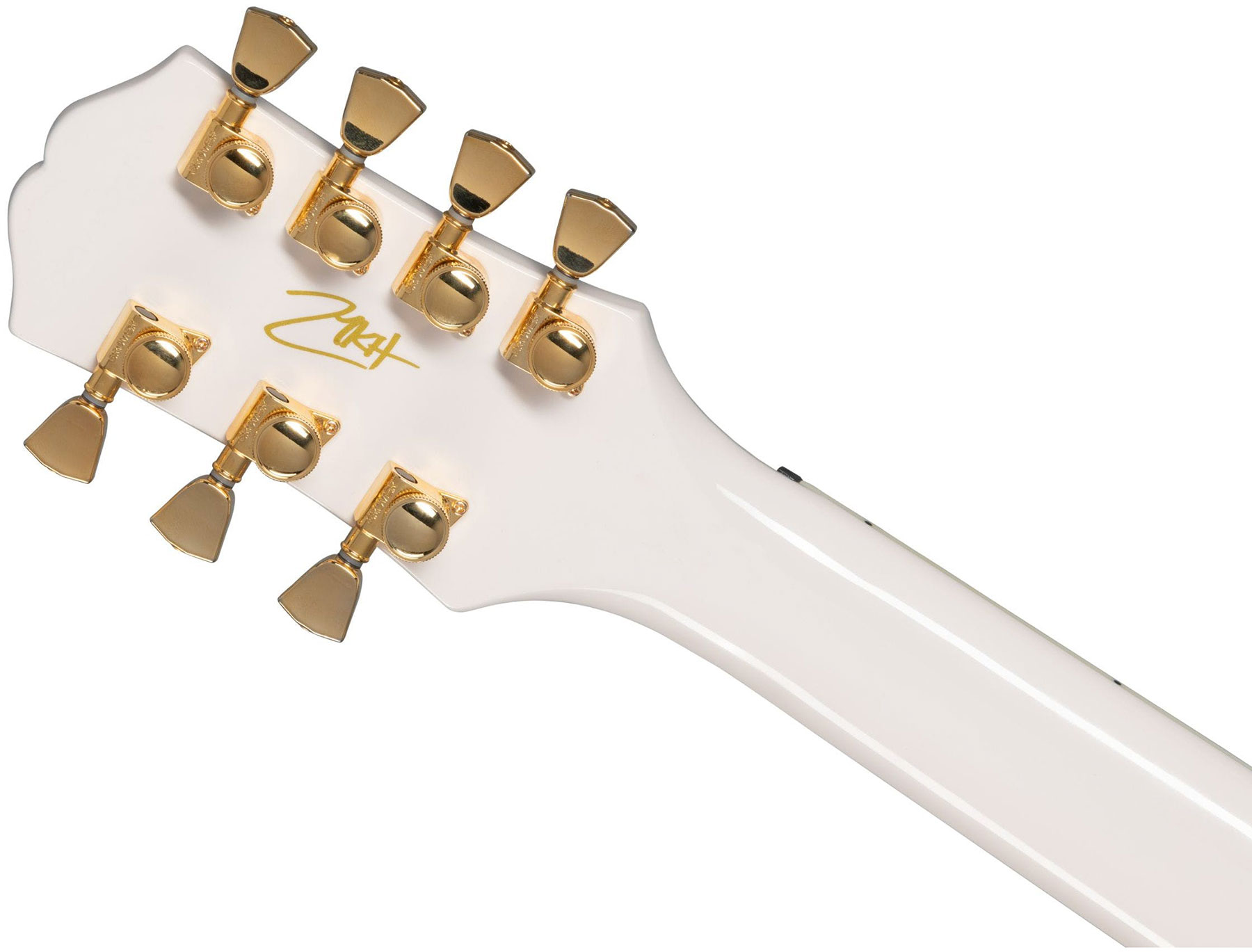Epiphone Matt Heafy Les Paul Custom Origins 7c Signature 2h Fishman Fluence Custom Ht Eb - Bone White - Guitarra eléctrica de 7 cuerdas - Variation 4
