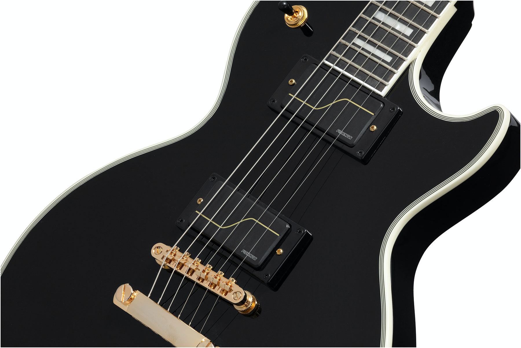 Epiphone Matt Heafy Les Paul Custom Origins Lh Gaucher Signature 2h Fishman Fluence Custom Ht Eb - Ebony - Guitarra electrica para zurdos - Variation 