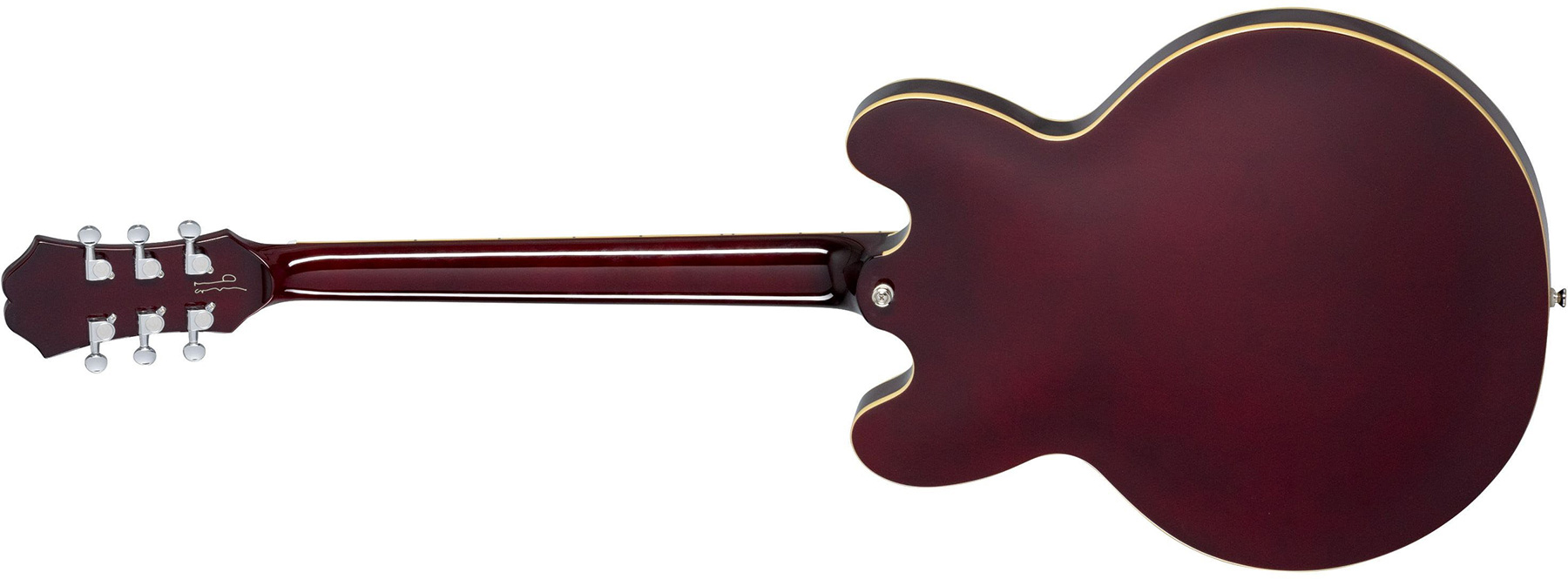 Epiphone Noel Gallagher Riviera 2h Ht Lau +etui - Dark Wine Red - Guitarra eléctrica semi caja - Variation 1