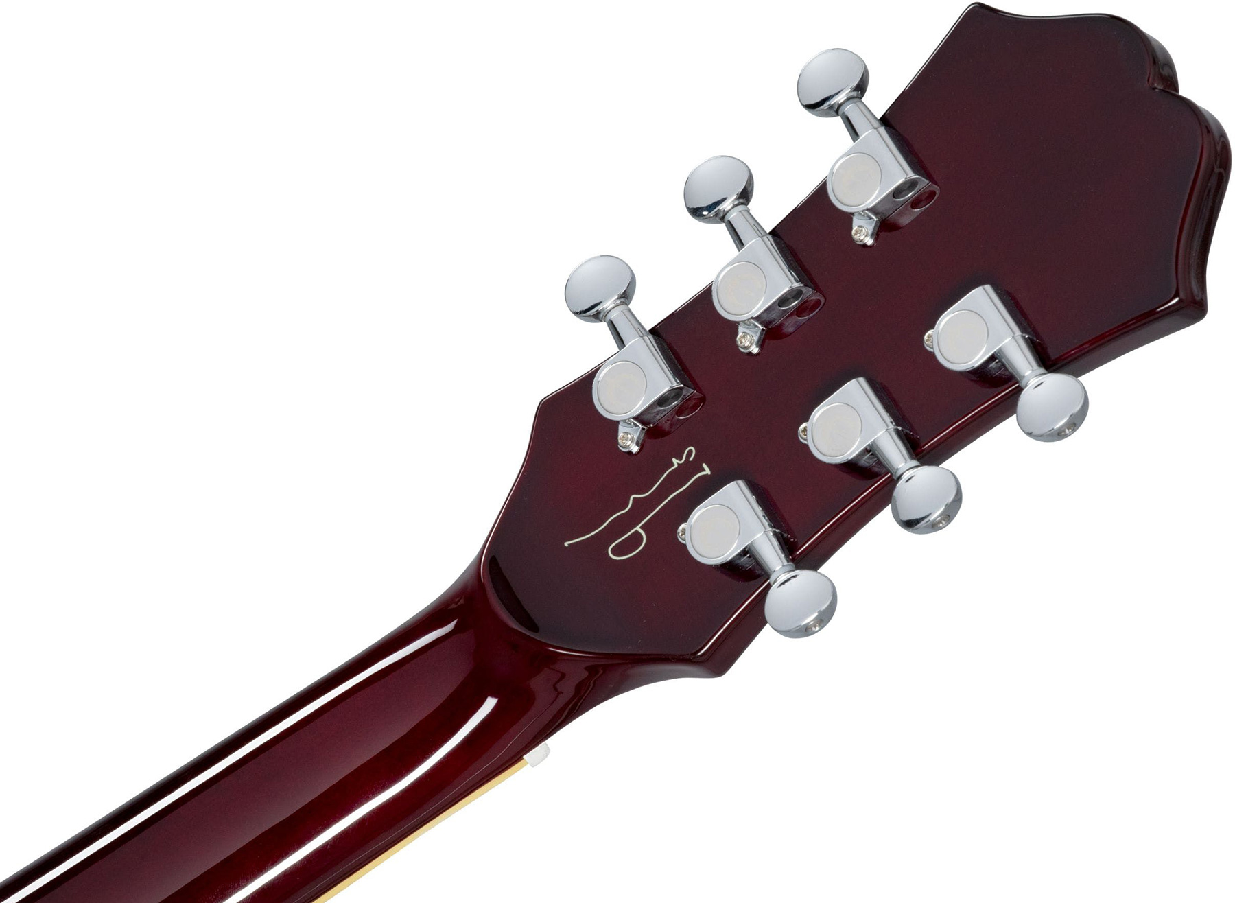 Epiphone Noel Gallagher Riviera 2h Ht Lau +etui - Dark Wine Red - Guitarra eléctrica semi caja - Variation 4