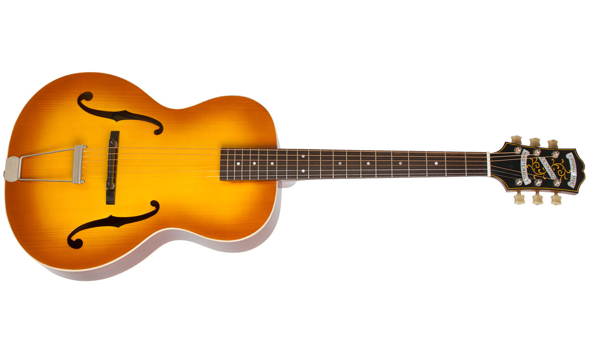 Epiphone Olympic Masterbilt Century Archtop Epicea Acajou 2016 - Honey Burst - Guitarra electro acustica - Variation 1