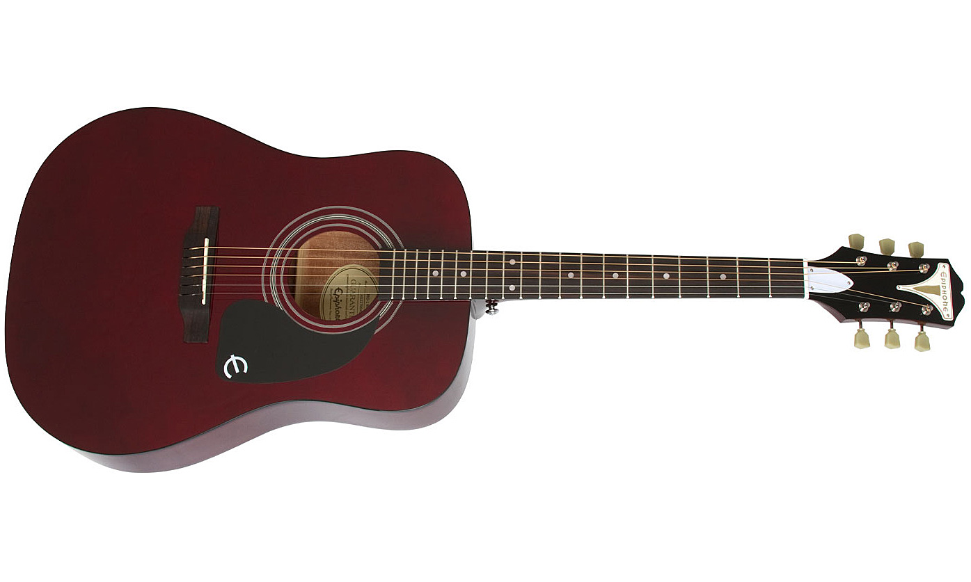 Epiphone Pro-1 Acoustic Dreadnought Epicea Acajou 2016 - Wine Red - Guitarra acústica & electro - Variation 1