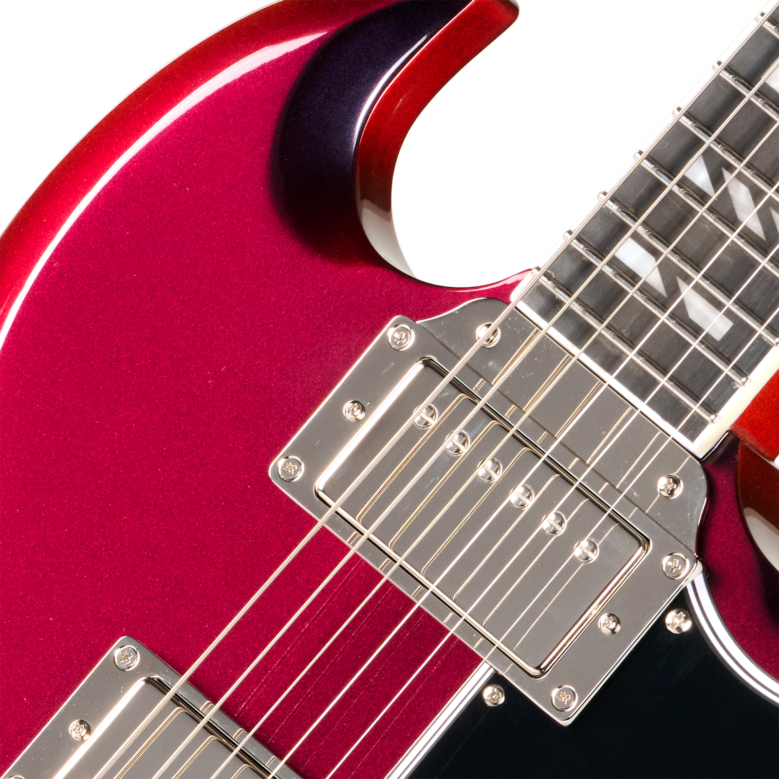 Epiphone Sg Custom Futura Ibg 2h Ht Rw - Midnight Ember Shift - Guitarra eléctrica de doble corte - Variation 3