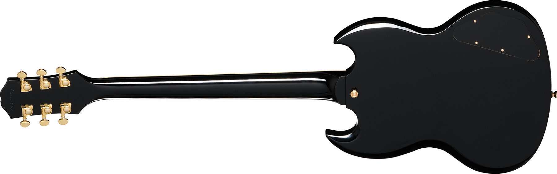 Epiphone Sg Custom Lh Insp. By Gibson Modern Gaucher 2h Ht Eb - Ebony - Guitarra eléctrica de doble corte - Variation 1